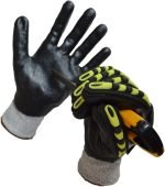 GUANTE DE TRABAJO RESISTENTE A IMPACTOS Y CORTE GRIS - Image 2