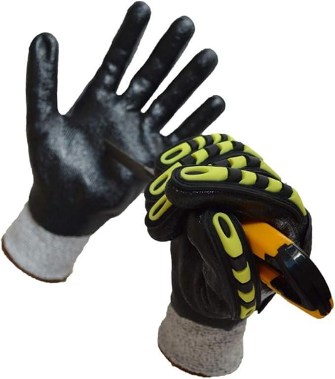 61ngM-4tIeL._AC_SX679_ GUANTE DE TRABAJO RESISTENTE A IMPACTOS Y CORTE GRIS - Image 2