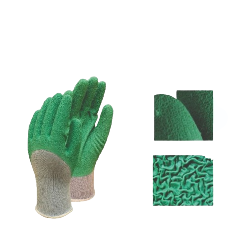 Guante_verde_de_latex_2-removebg-preview GUANTE DE ALGODÓN CON LÁTEX VERDE EN PALMA Y MEDIO DORSO - Image 2