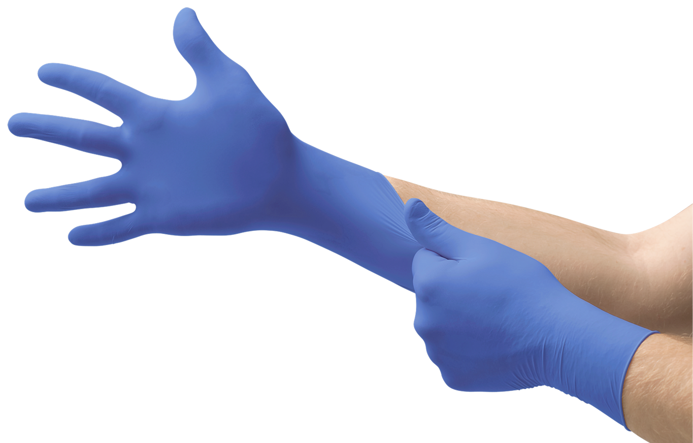 med00840_nitrile_accelerator_free_glove_emea_apac GUANTES DE NITRILO AZUL 5.5 MICRAS - Image 2