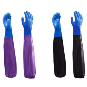 Guante de nitrilo con manga de PVC