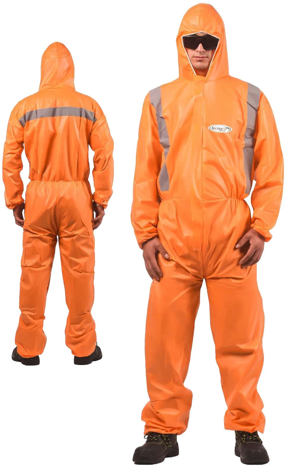 Overol de bioseguridad naranja