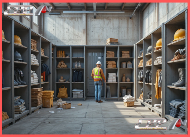 almacenar EPP correctamente en obra