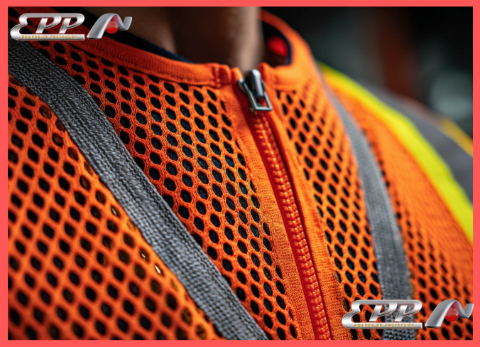 chaleco con malla transpirable